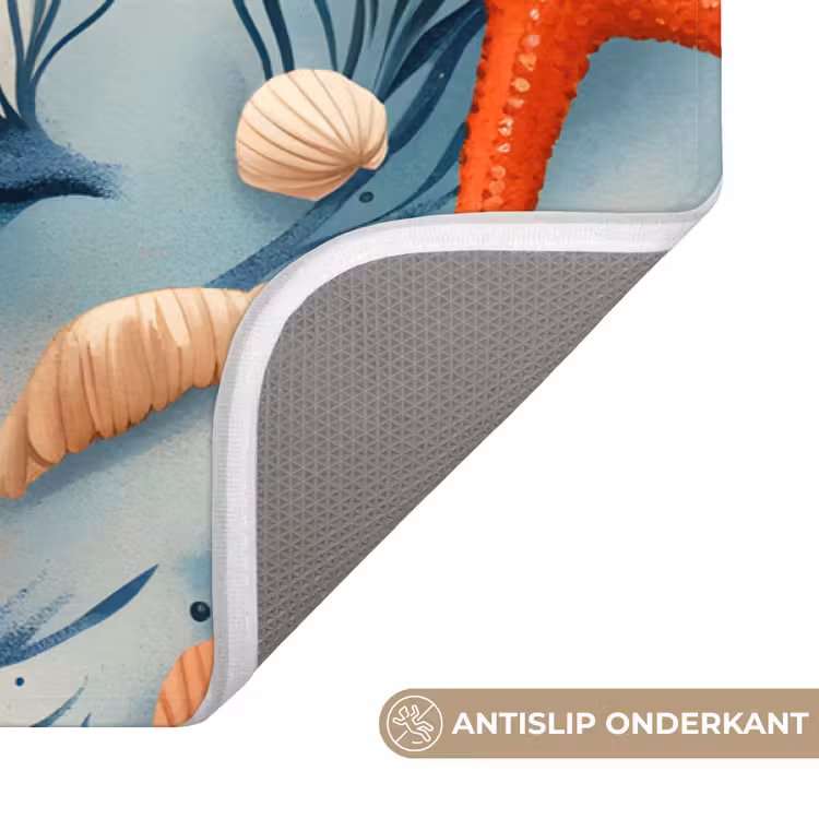 Badmat - Zeesterren - Schelpen - Illustratie - Zand — 3