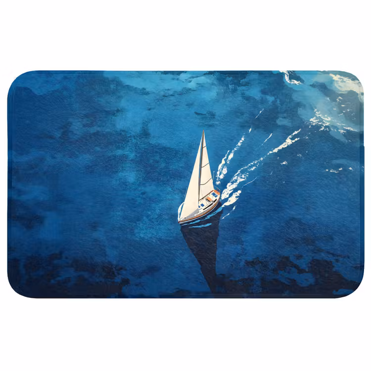 Badmat - Zeilboot - Water - Abstract - Schaduw — 1