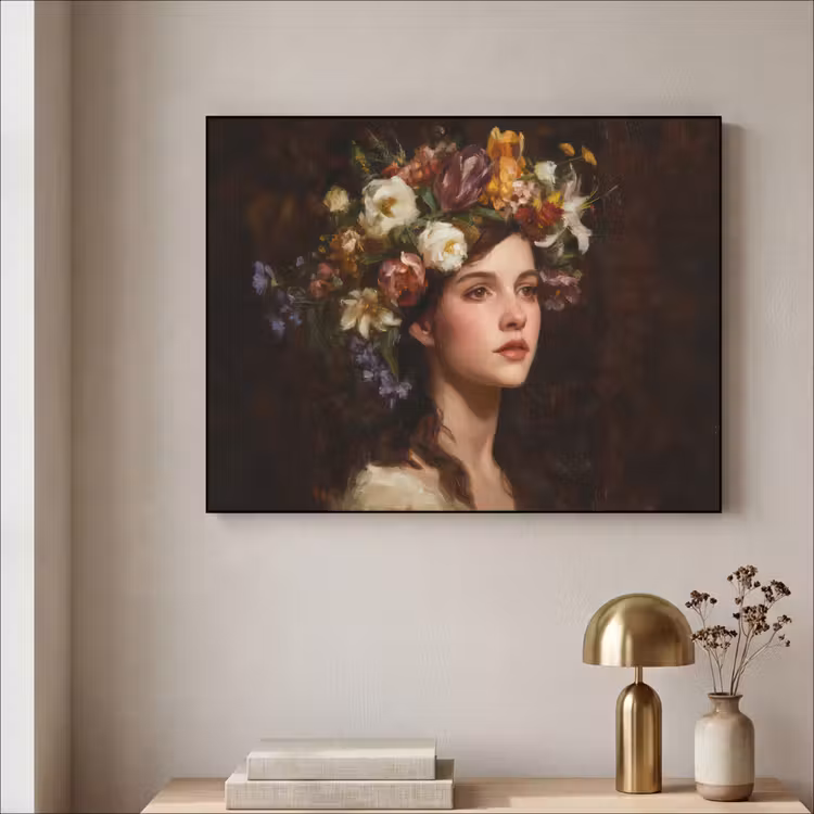 Art Frame - Portret - Vrouw - Bloemen — 3