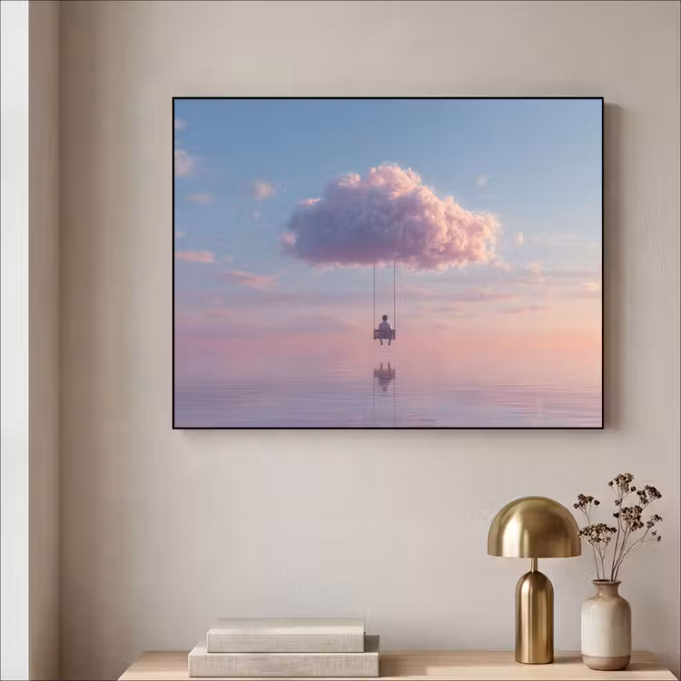 Art Frame - Wolk - Schommel - Kleurrijke lucht — 3