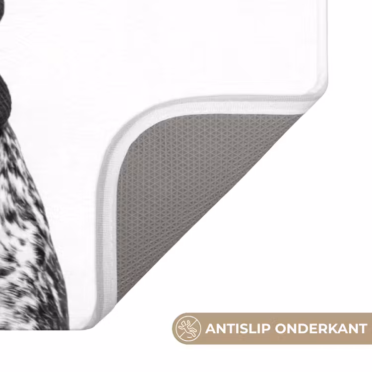 Badmat - Honden - Bivakmuts - Zwart - wit — 3