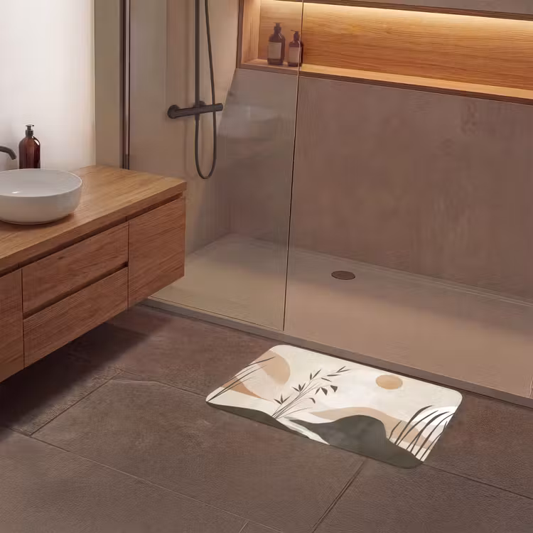 Badmat - Japandi - Landschap - Beige — 6