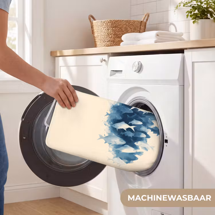 Badmat - Vissen - Minimalistisch - Blauw — 7