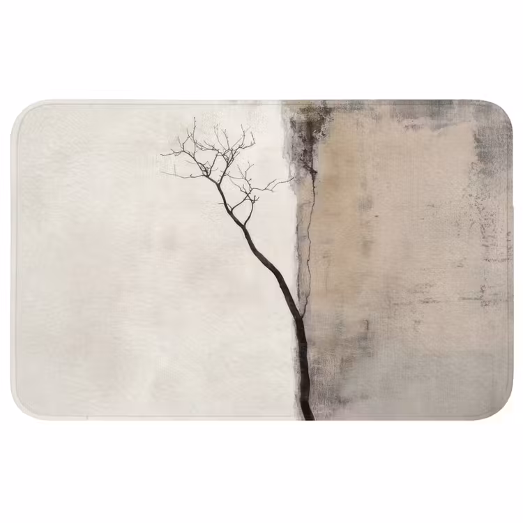 Badmat - Wabi sabi - Plant - Beige — 1