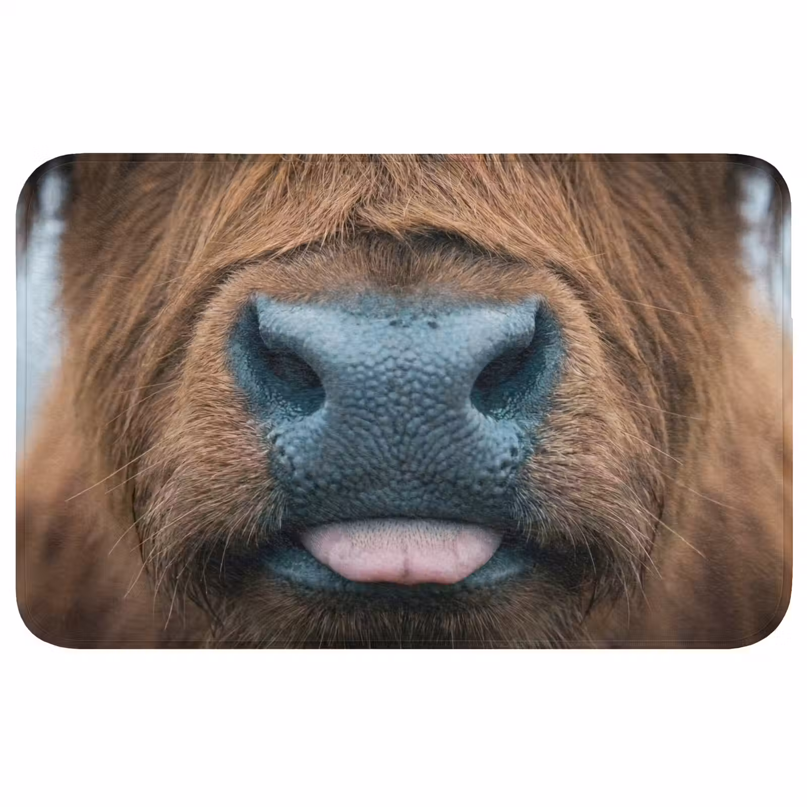 Badmat - Schotse hooglander - Neus - Bruin — 1