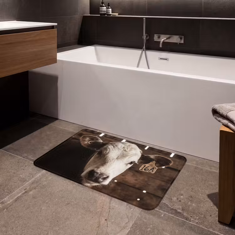 Badmat - Kalf - Oormerk - Houten stal — 4