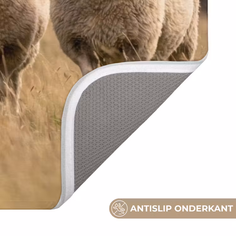 Badmat - Schapen - Weidenlandschap - Heuvels — 3