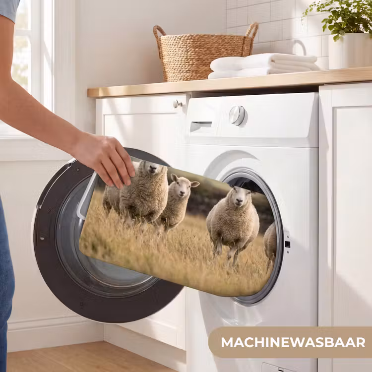 Badmat - Schapen - Weidenlandschap - Heuvels — 7
