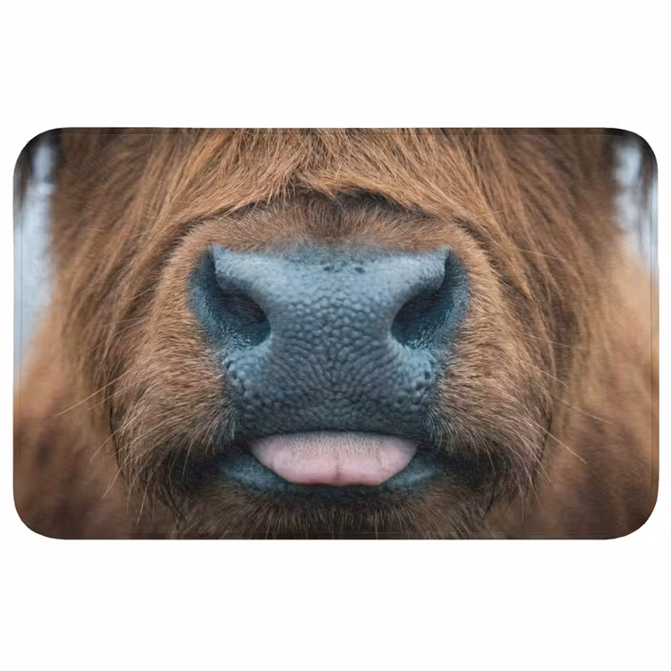 Badmat - Schotse hooglander - Neus - Bruin — 1