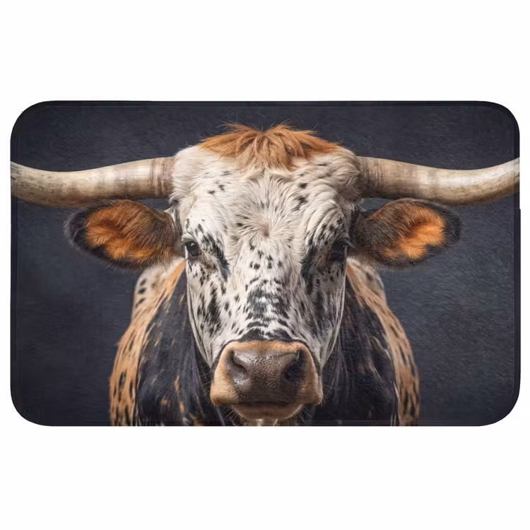 Badmat - Stier - Kleurrijk - Hoorns — 1