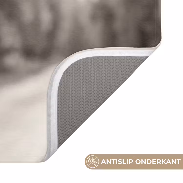 Badmat - Eland - Auto - Gewei - Zwart - Wit — 3