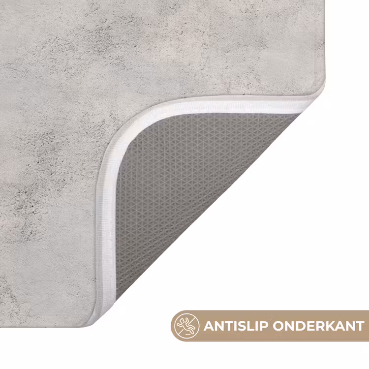 Badmat - Grijs - Beton - Industrieel — 3