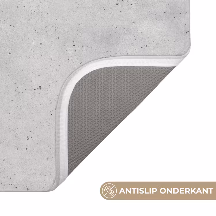 Badmat - Grijs - Beton - Neutraal — 3