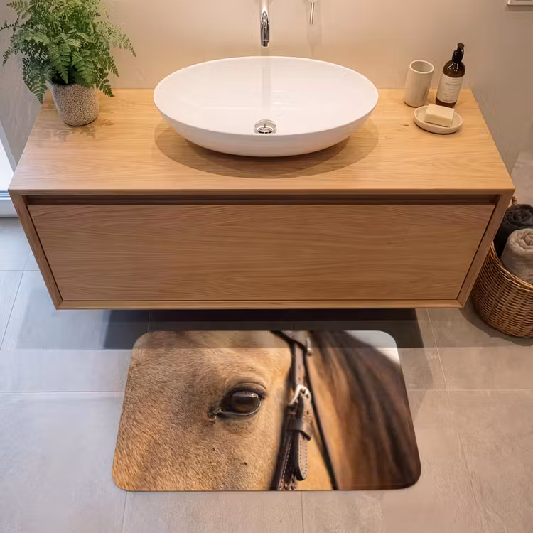 Badmat - Paard - Oog - Bruin — 2