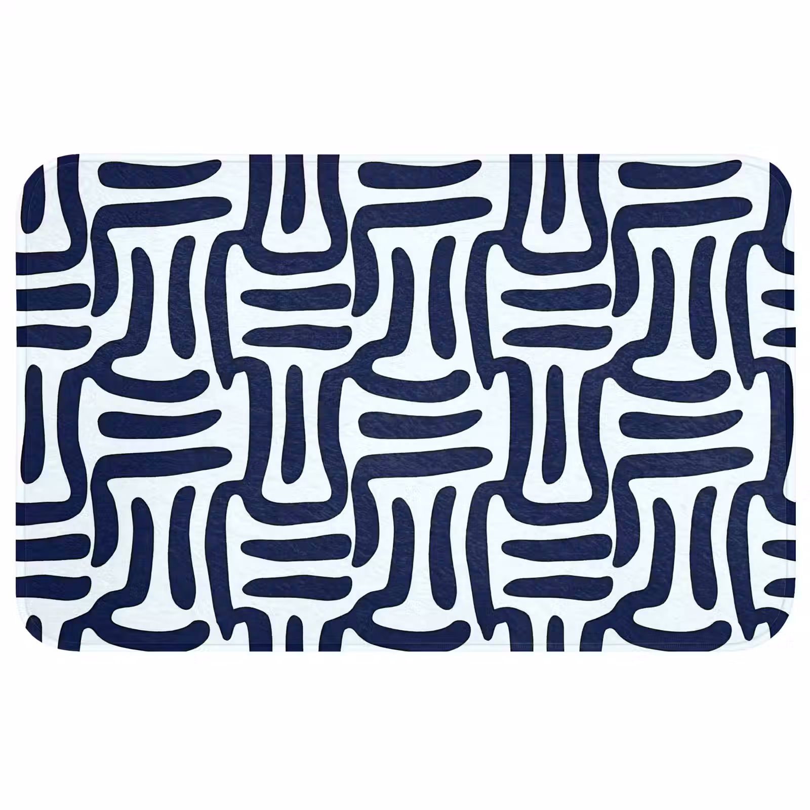 Badmat - Abstract - Modern - Blauw — 1