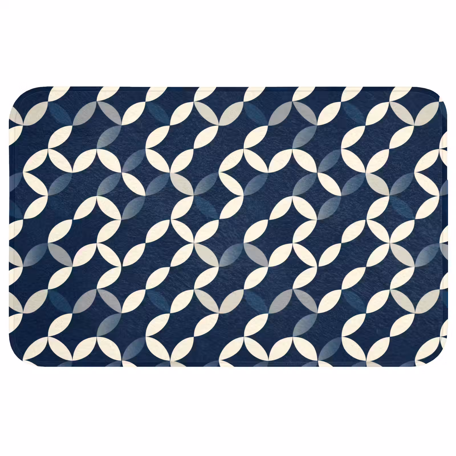 Badmat - Abstract - Patroon - Blauw — 1