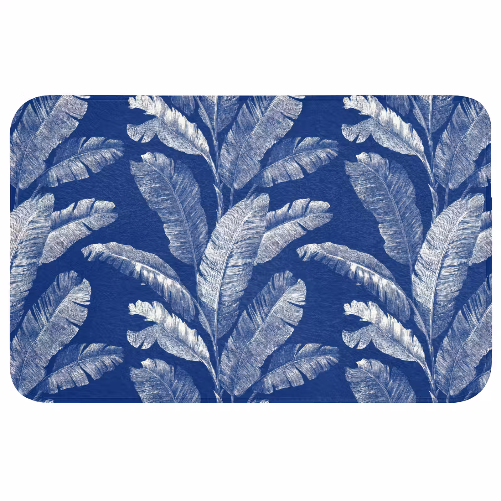 Badmat - Blad - Palm - Blauw — 1