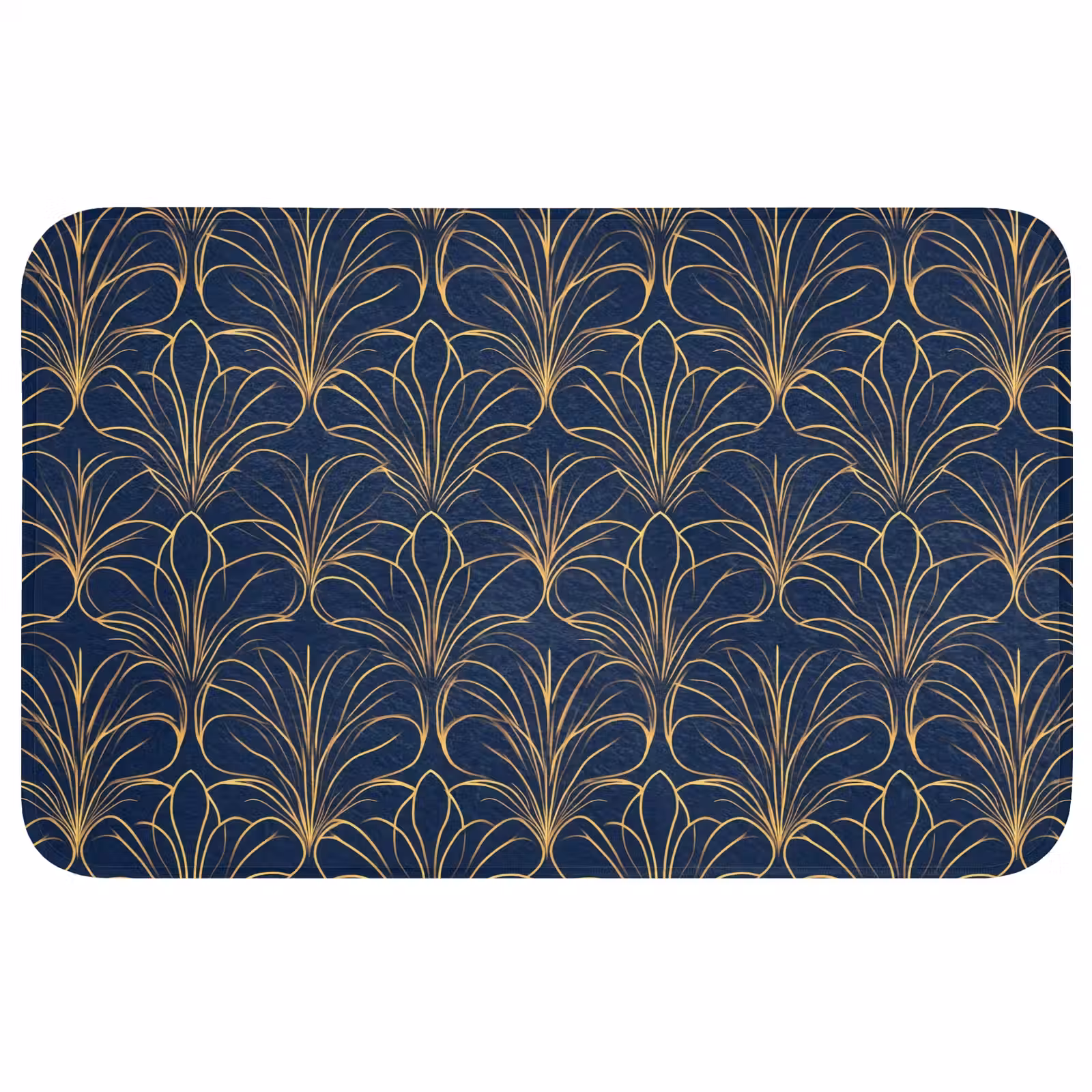 Badmat - Deco - Waaier - Blauw — 1
