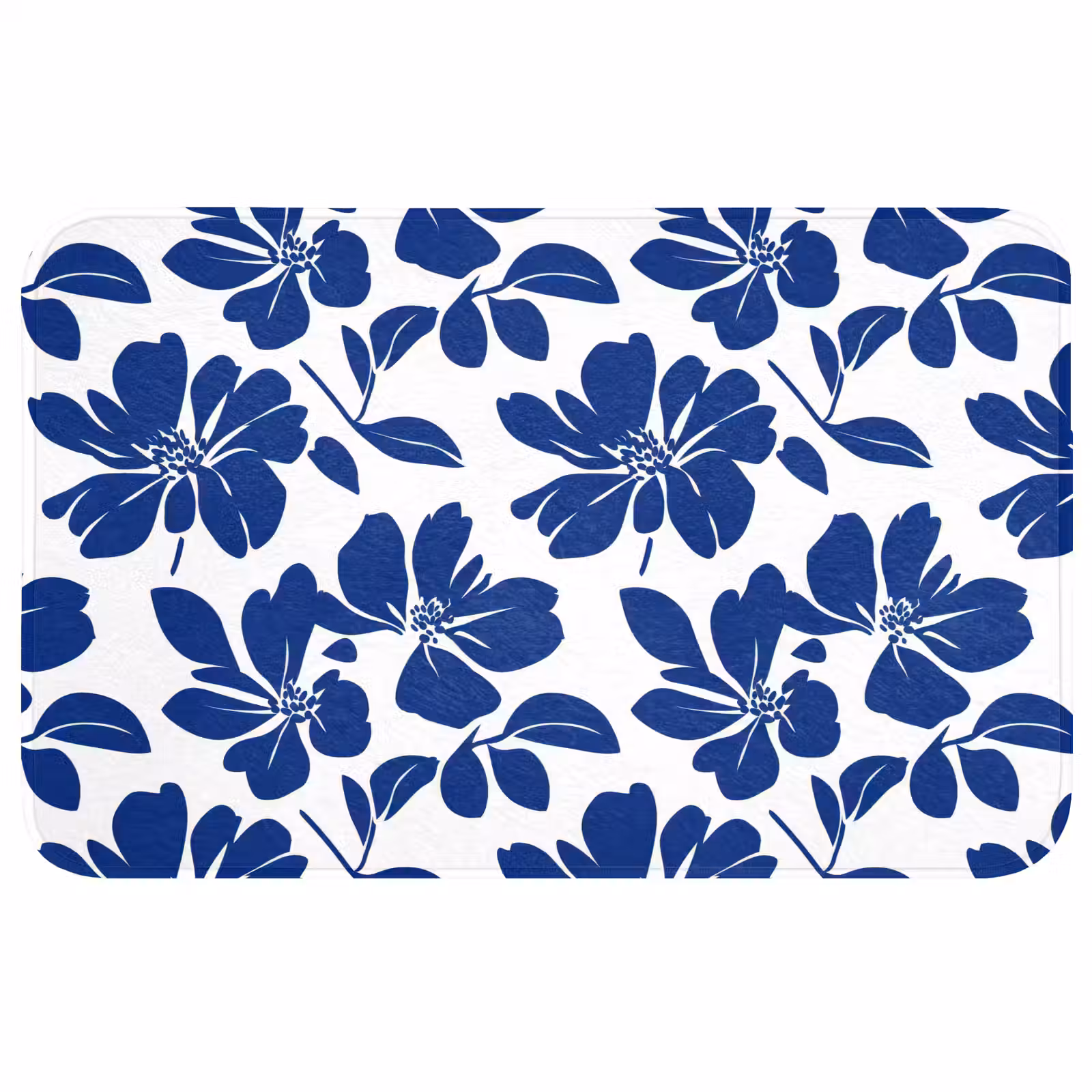 Badmat - Floraal - Modern - Blauw — 1