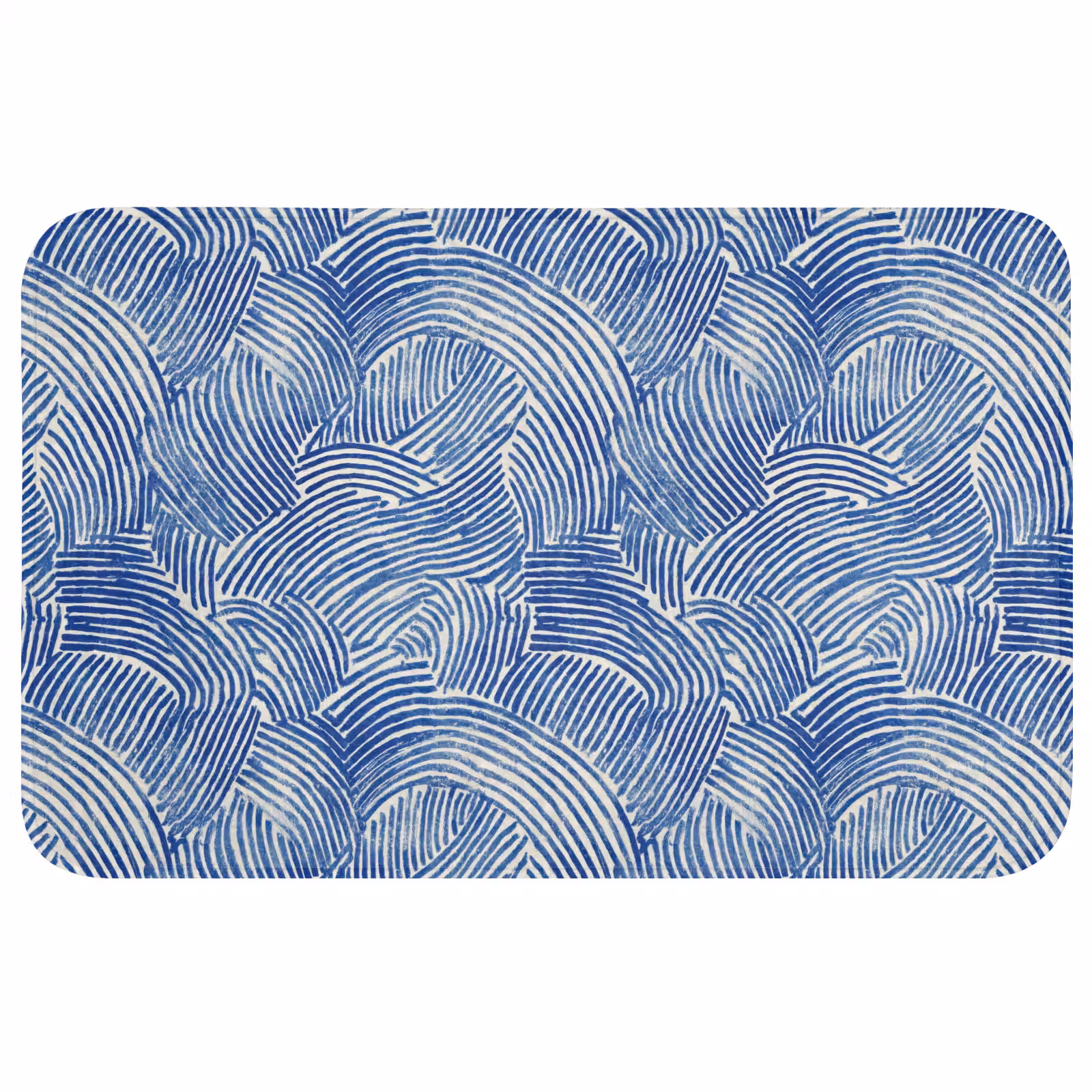 Badmat - Modern - Abstract - Blauw — 1