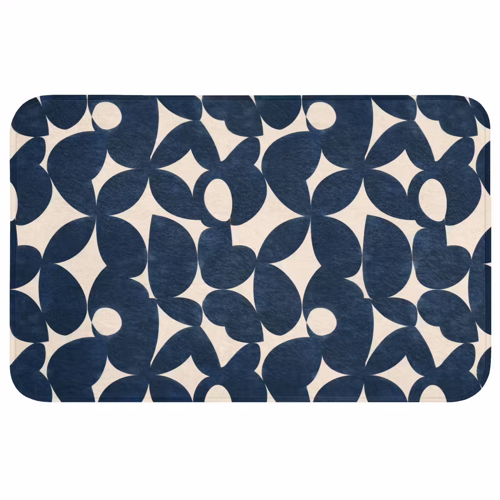 Badmat - Modern - Geometrisch - Blauw — 1