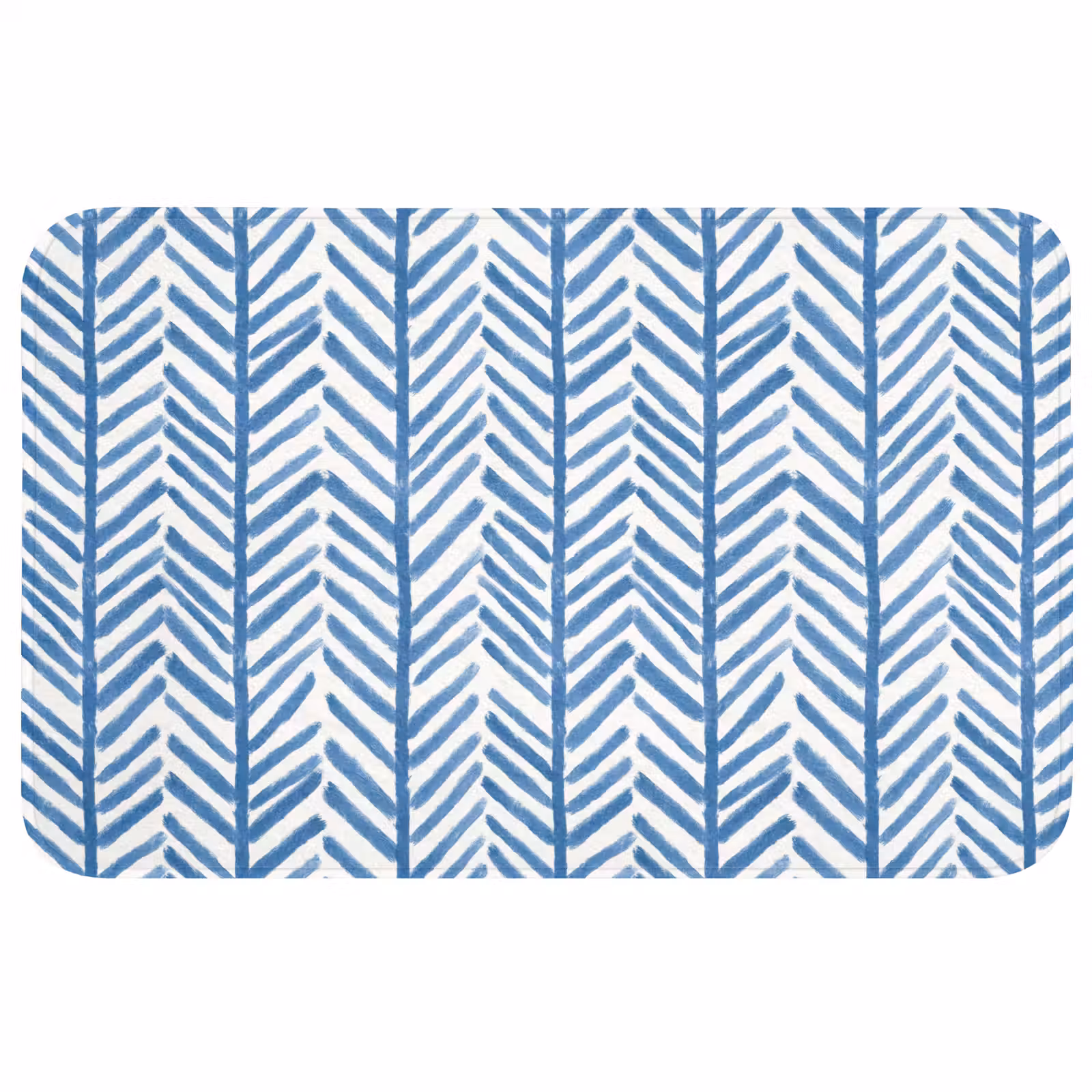 Badmat - Patroon - Streep - Blauw — 1