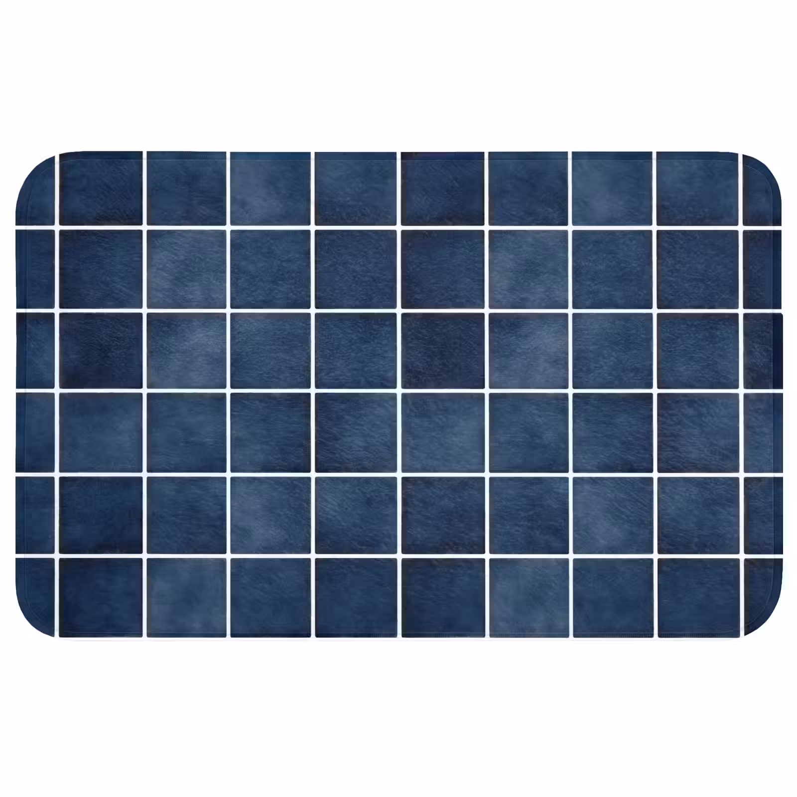 Badmat - Tegel - Modern - Blauw — 1