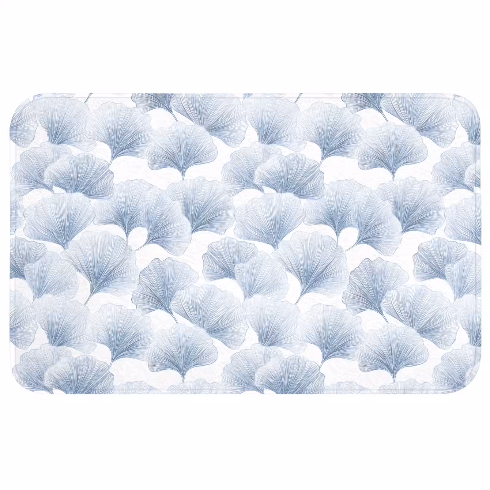 Badmat - Waaier - Modern - Blauw — 1