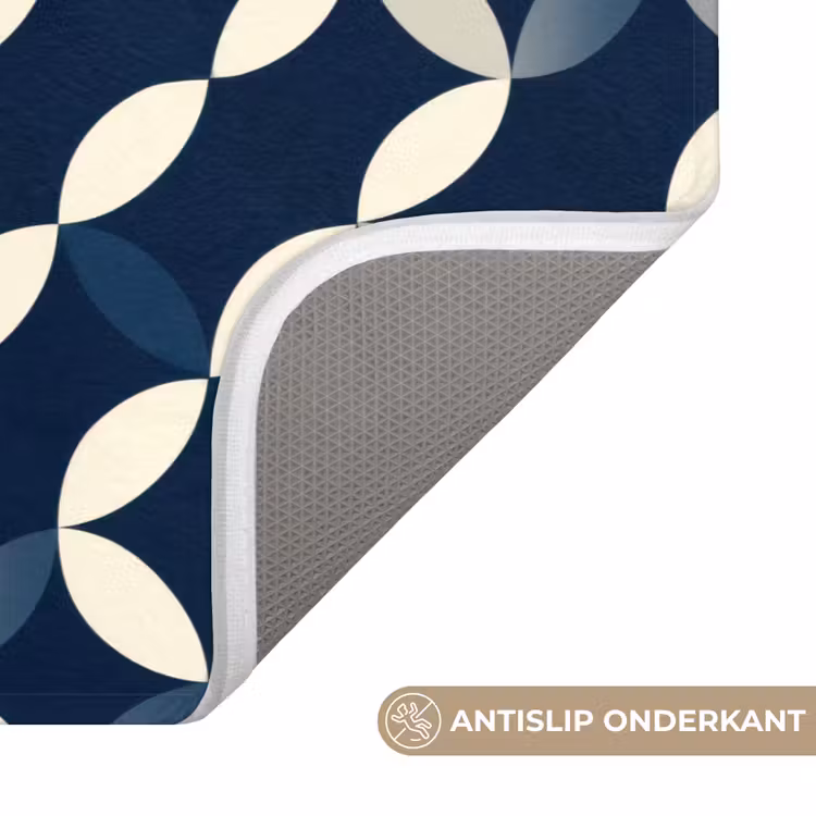 Badmat - Abstract - Patroon - Blauw — 3