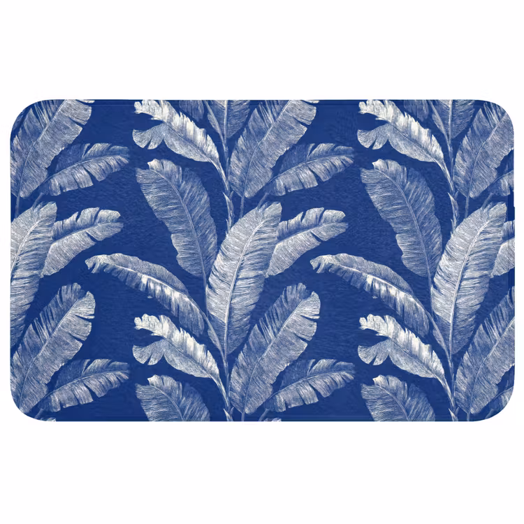 Badmat - Blad - Palm - Blauw — 1