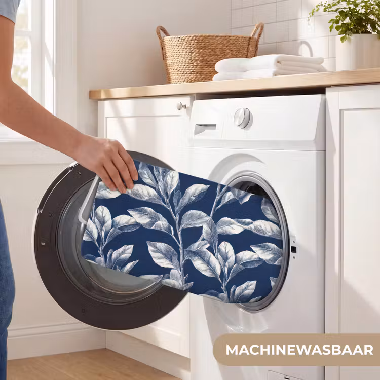 Badmat - Botanisch - Patroon - Blauw — 7