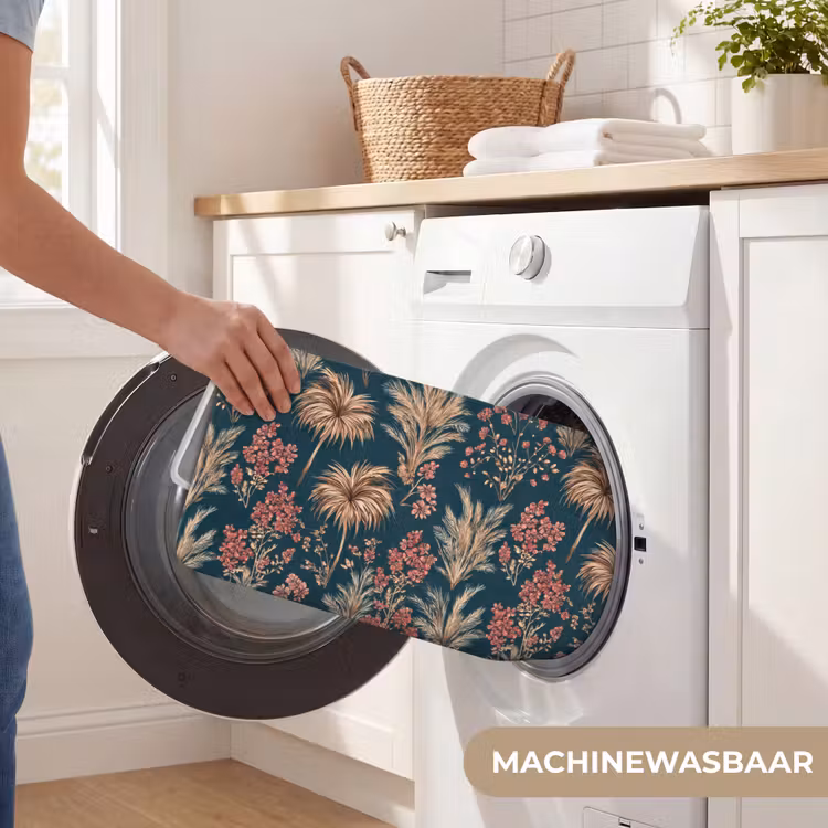 Badmat - Botanisch - Patroon - Blauw — 7