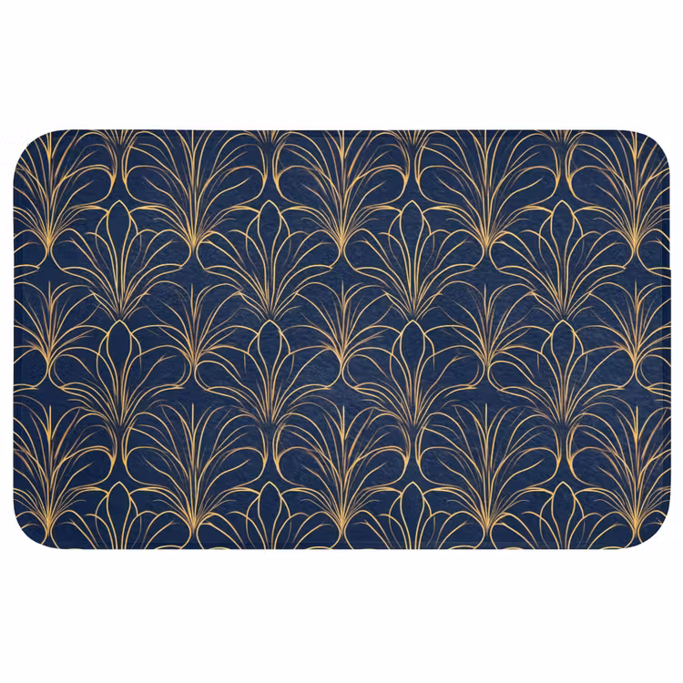 Badmat - Deco - Waaier - Blauw — 1