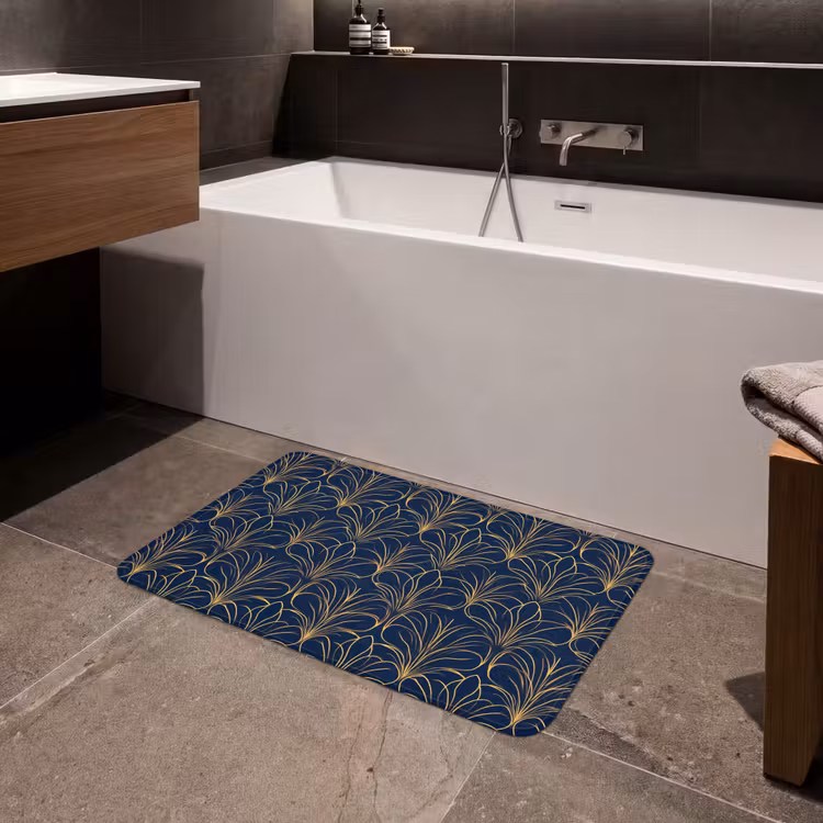 Badmat - Deco - Waaier - Blauw — 4