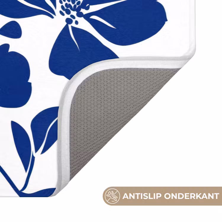 Badmat - Floraal - Modern - Blauw — 3