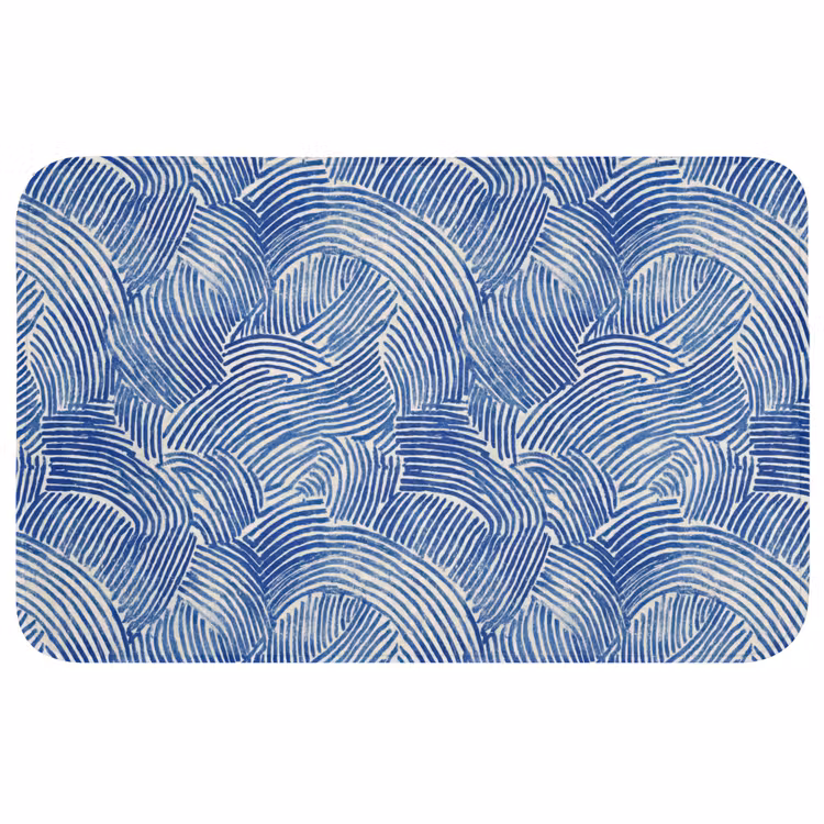 Badmat - Modern - Abstract - Blauw — 1