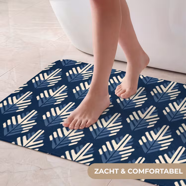 Badmat - Modern - Patroon - Blauw — 5