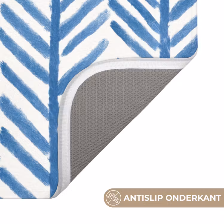 Badmat - Patroon - Streep - Blauw — 3