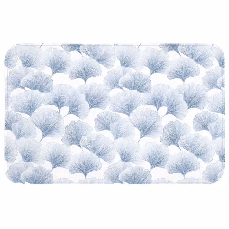 Badmat - Waaier - Modern - Blauw — 1