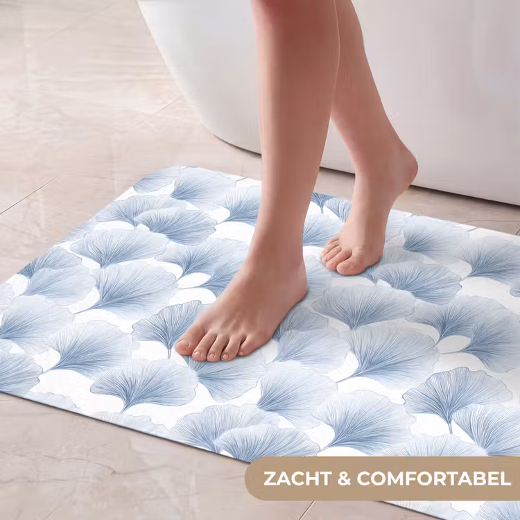 Badmat - Waaier - Modern - Blauw — 5