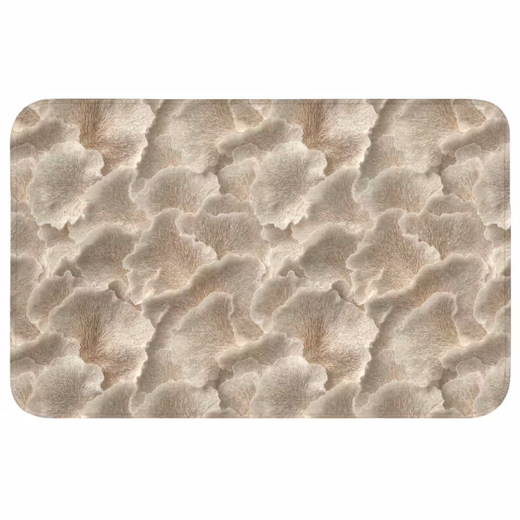 Badmat - Waaierstructuren - Beige - Vezeltextuur — 1