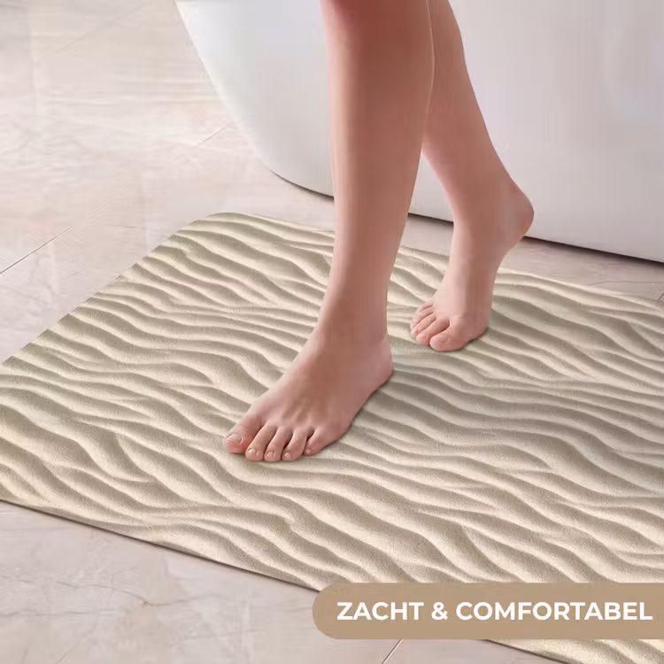 Badmat - Zand - Golven - Beige — 5