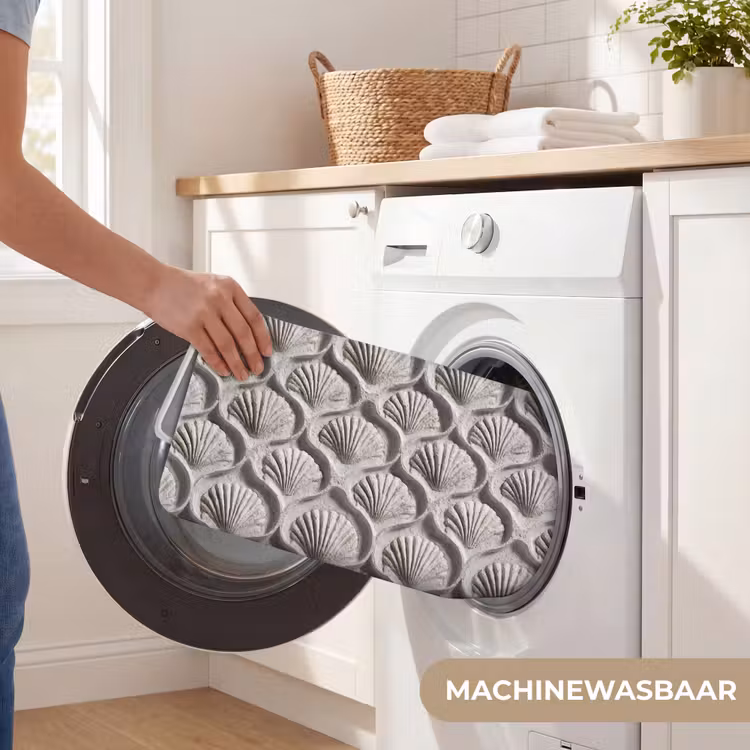 Badmat - Zand - Schelpenvorm - Grijs — 7