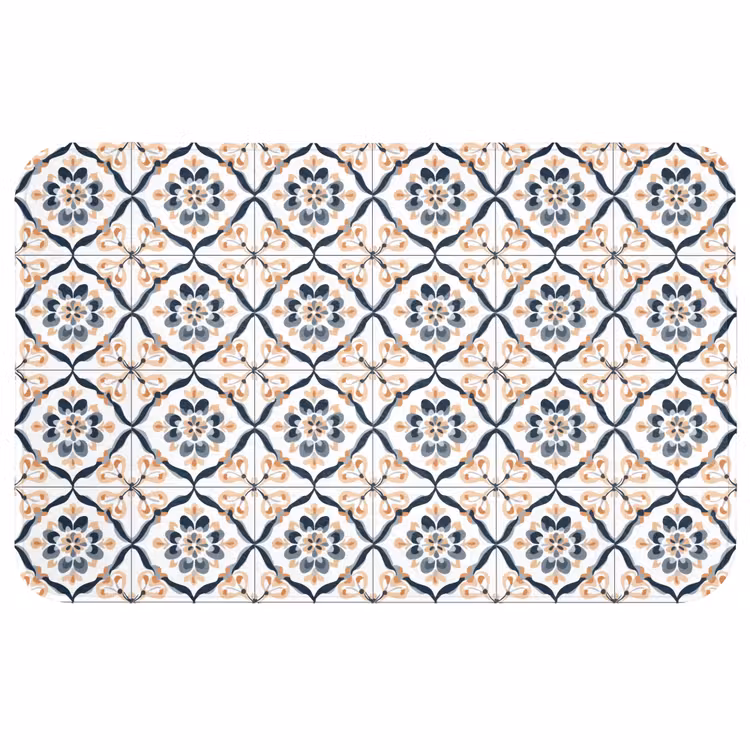 Badmat - Bladvorm - Patroon - Kleurrijk — 1