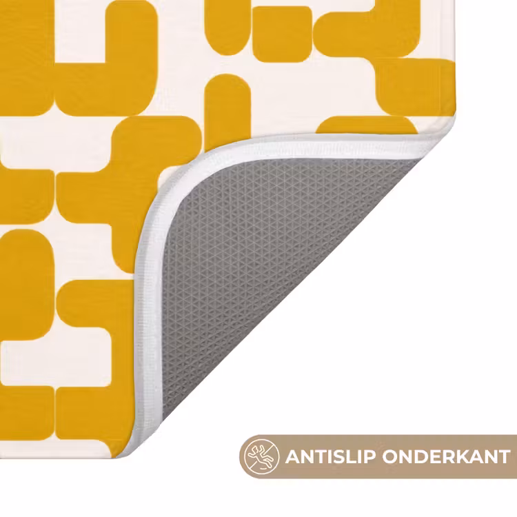 Badmat - Geel - Beige - Patroon — 3