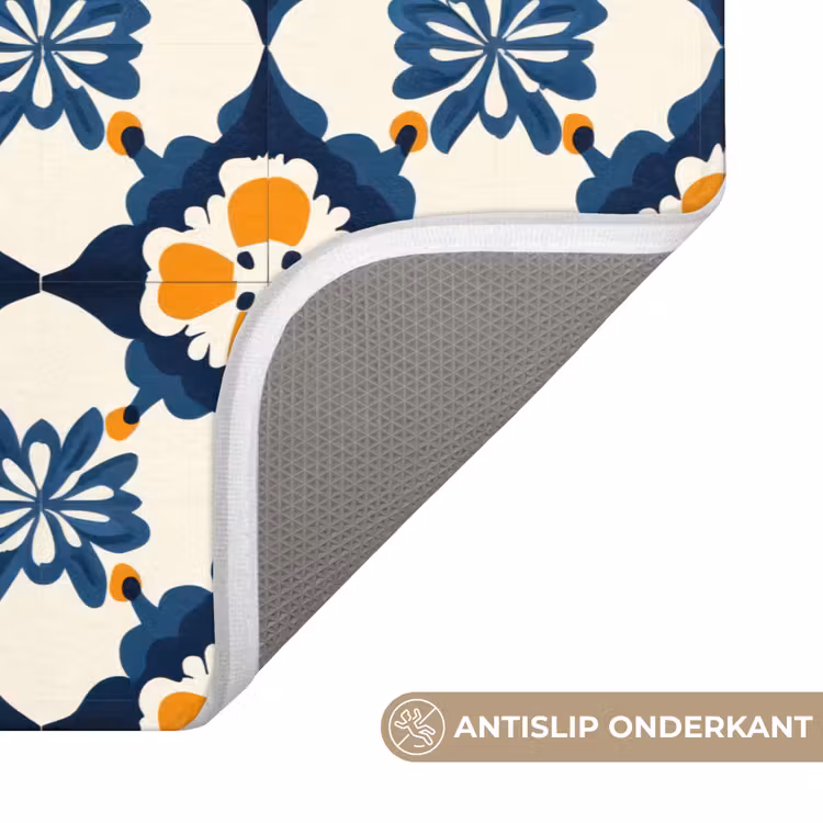 Badmat - Klassiek - Geometrisch - Blauw — 3