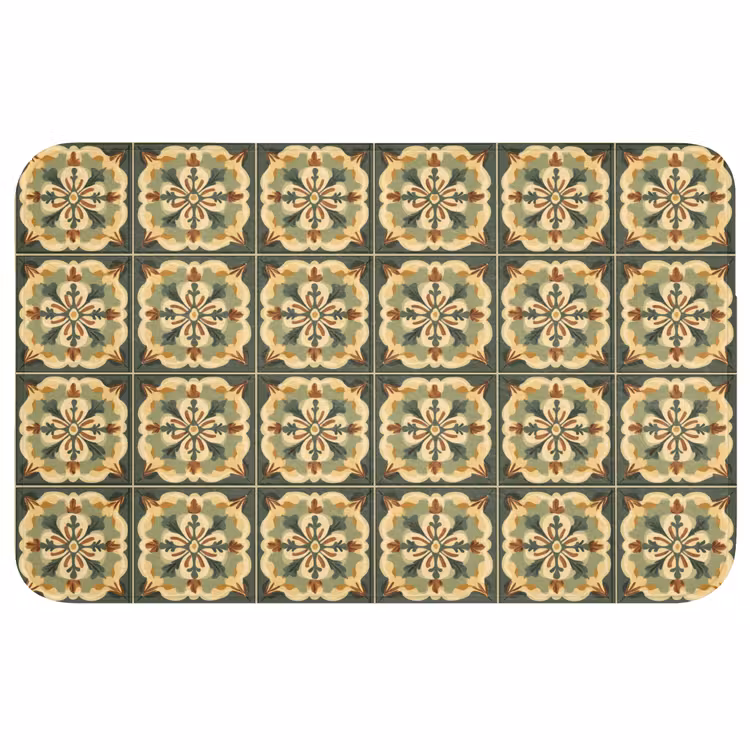 Badmat - Ornament - Patroon - Groen — 1