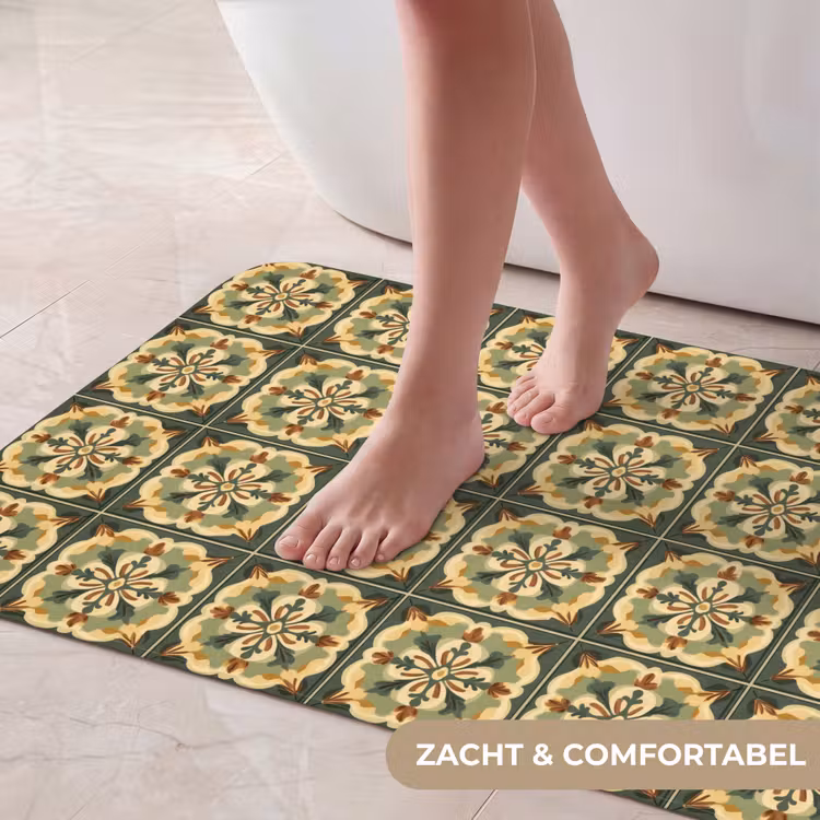 Badmat - Ornament - Patroon - Groen — 5