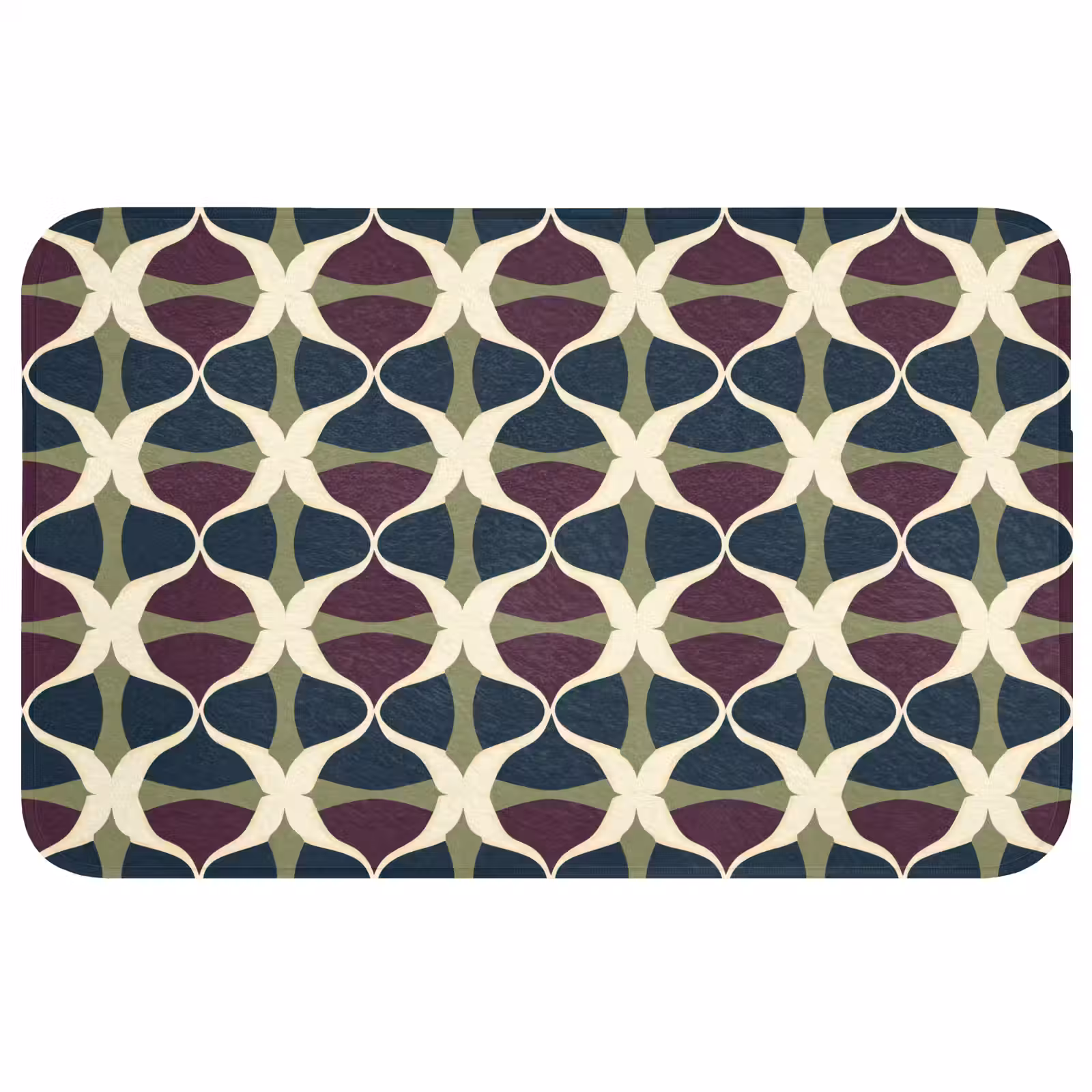 Badmat - Abstract - Retro - Kleurrijk — 1