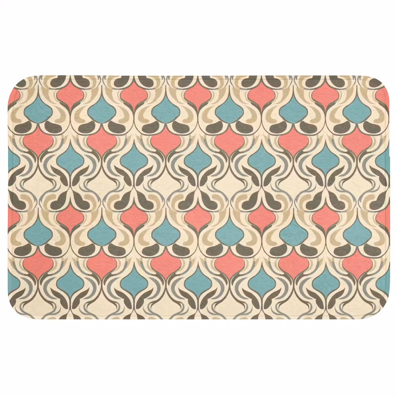 Badmat - Barok - Retro - Kleurrijk — 1